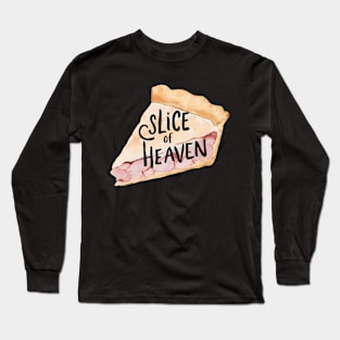 "Slice of Heaven", Retro Design Long Sleeve T-Shirt